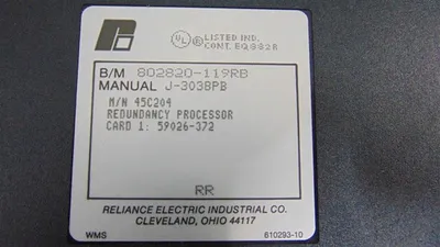 Reliance Electric 45C204A AutoMate Redundancy Processor Module Used