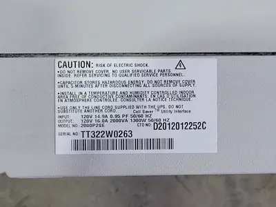 USED POWERWARE D2012012252C