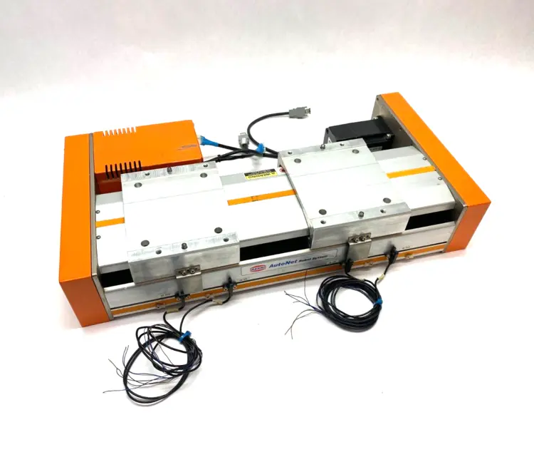 Used HANMI AUTONET DUAL-SLIDE LINEAR ROBOT ACTUATION SLIDE SYSTEM Robot Parts | Maverick Industrial Sales #1114089