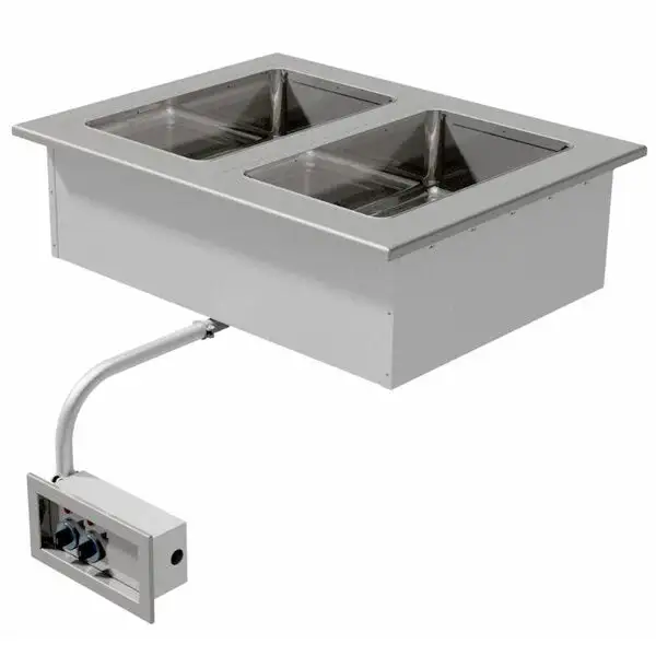 New | in-Stock Advance Tabco Old Stock Advance Tabco DISW-2-240 Stainless Two Well Drop-In Sealed Food Warmer - 208/240V Steam Tables (Food) Illinois US | Falcon Restaurant Supply #1375861