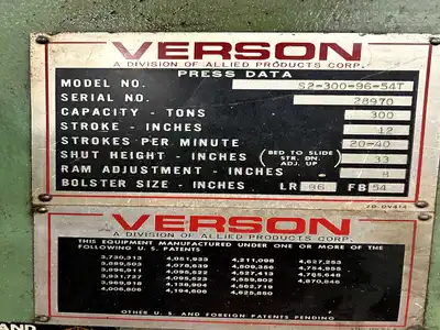 USED VERSON S2-300-96-54T