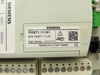 SCC LME71.111PKG Siemens Flame Safeguard Burner Control w Program Module 120VAC