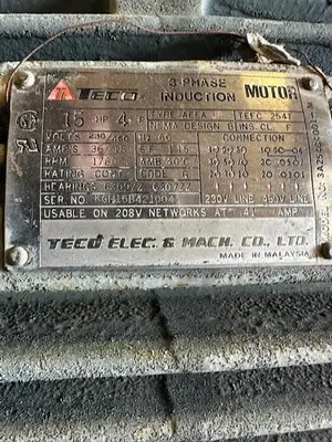 USED TECO WESTINGHOUSE 254T