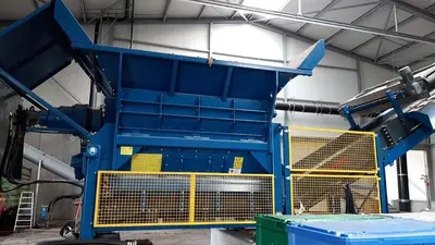 USED 2020 HUSMANN SINGLE-SHAFT CRUSHER + GÜNTHER MULTISTAR 2-SE STARSCREEN