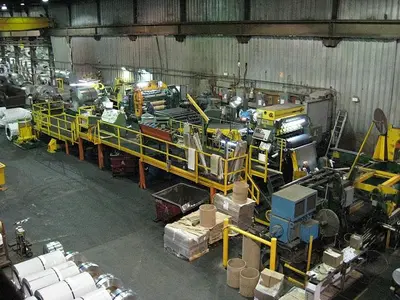 60” x .135” x 50,000 Lbs. Cincinnati/Herr-Voss Slitting Line  (Used)