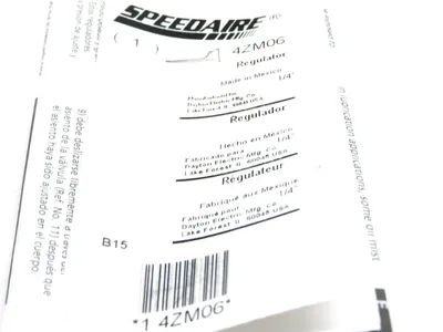NEW SPEEDAIR 4ZM06 REGULATOR 1/4 INCH