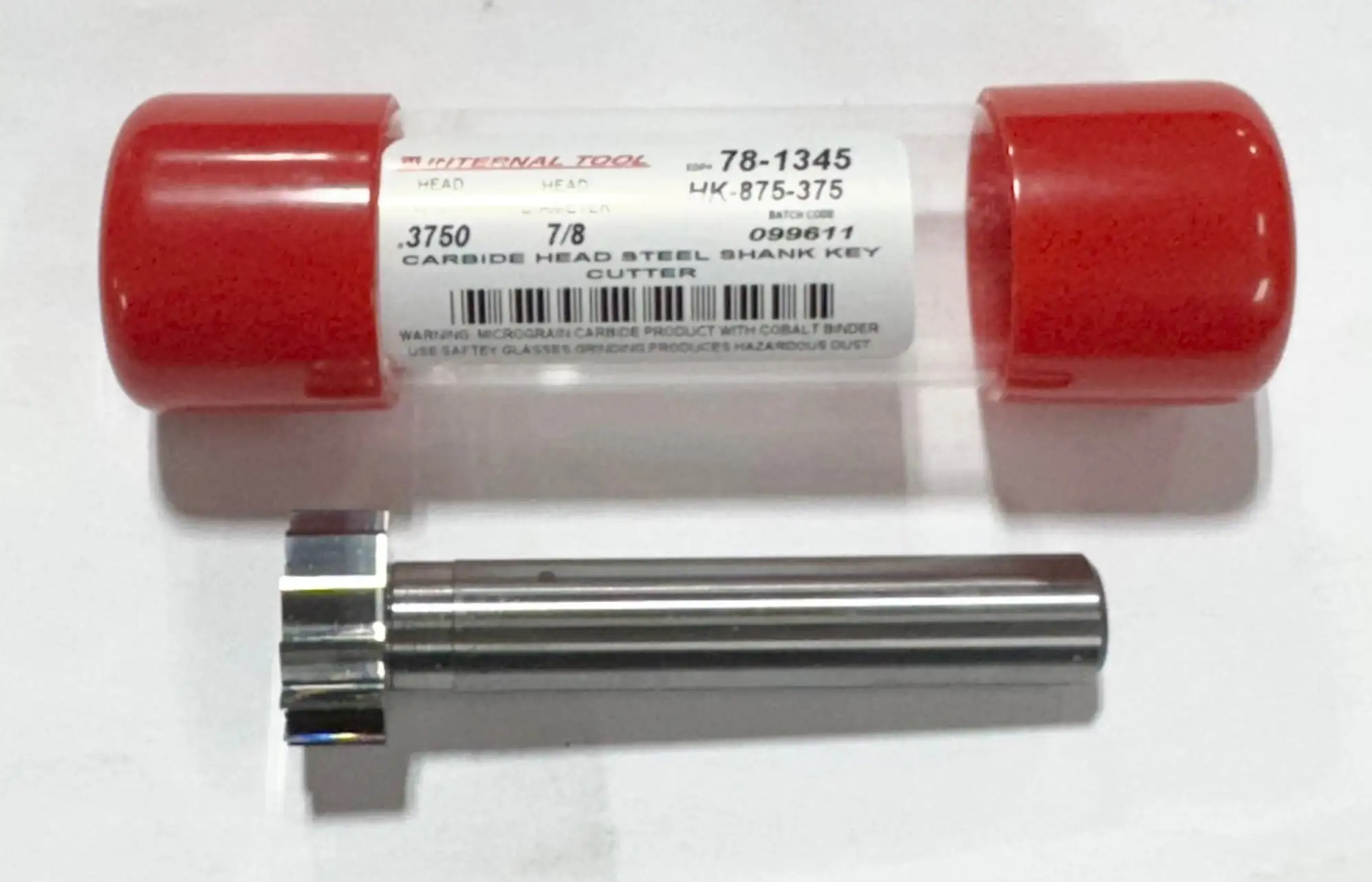 Internal Tool 7/8" Carbide Keyseat Cutter Steel Shank