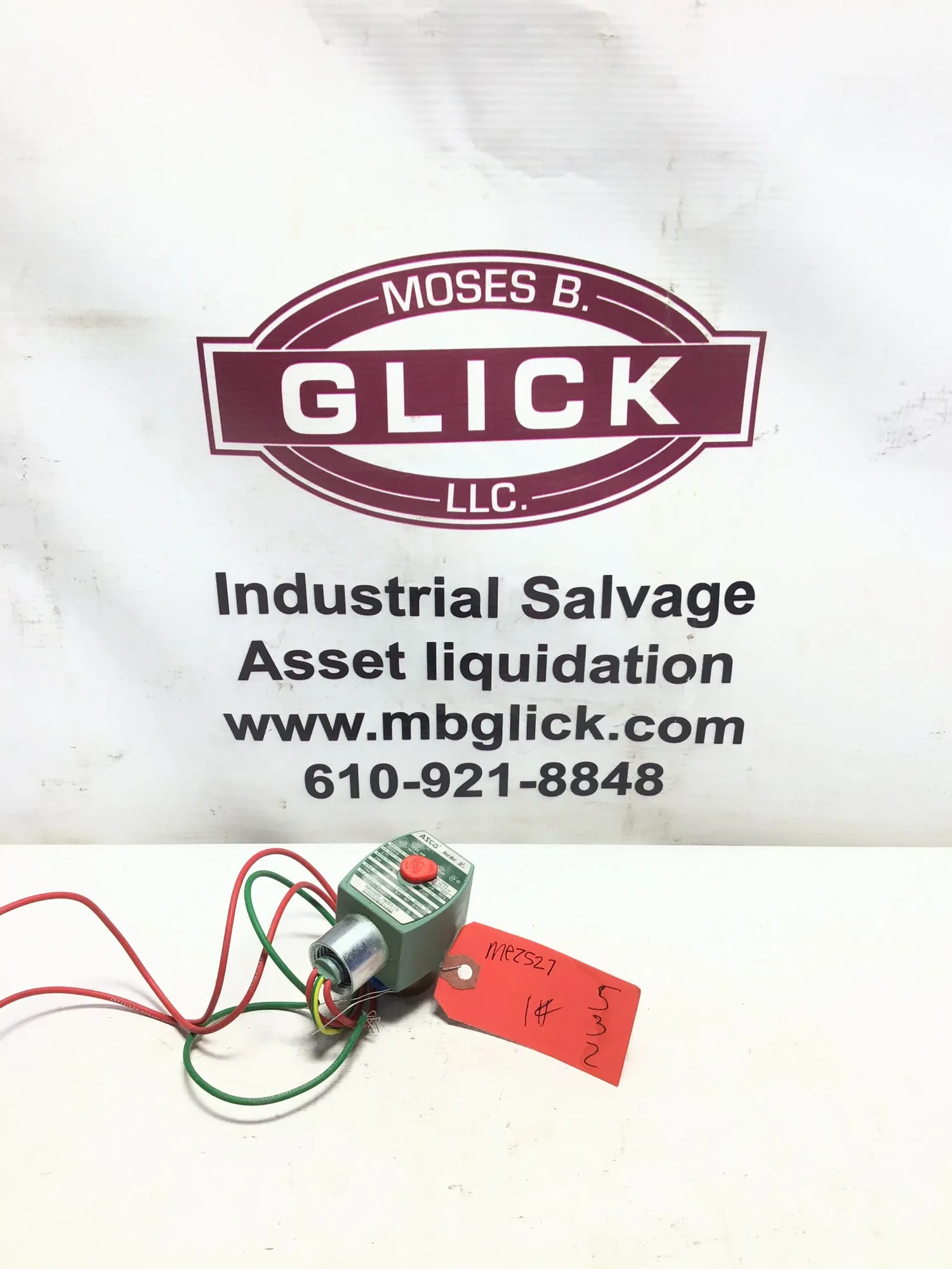 ASCO Red Hat 8262G14 Solenoid Valve 1/8″ NPT 8.1/6.1 Watts 60/50 Hz