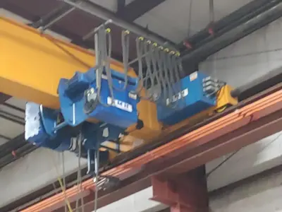 10 Ton x 47’ ABBUS Bridge Crane with EMH Hoist