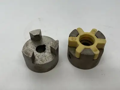 Used Martin Jaw Coupling Hub Half 2x w/ Flexible Spider Insert Parts Michigan US | Maverick Industrial Sales #1391508