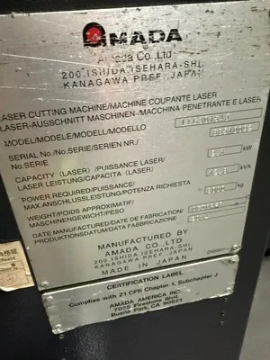 2014 AMADA LCG3015AJ FIBER Lasers | Machinery Network (14)