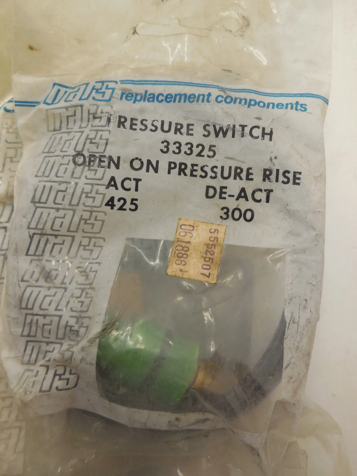 NEW MARS 33325 PRESSURE SWITCH