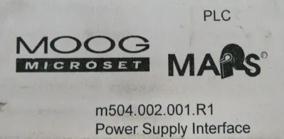 NEW MOOG MICROSET M504.002.001.R1 POWER SUPPLY INTERFACE MARS M504002001R1