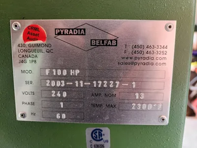 USED PYRADIA F100HP