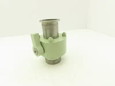 NA NA 2" Butterfly Valve Manuel 2-1/2" Flange & 2-3/8" Smooth Coupler SS Tube