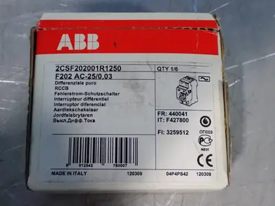 Used ABB F202AC25/0,03 Circuit Breakers Ohio US | HGR 24 #1070208