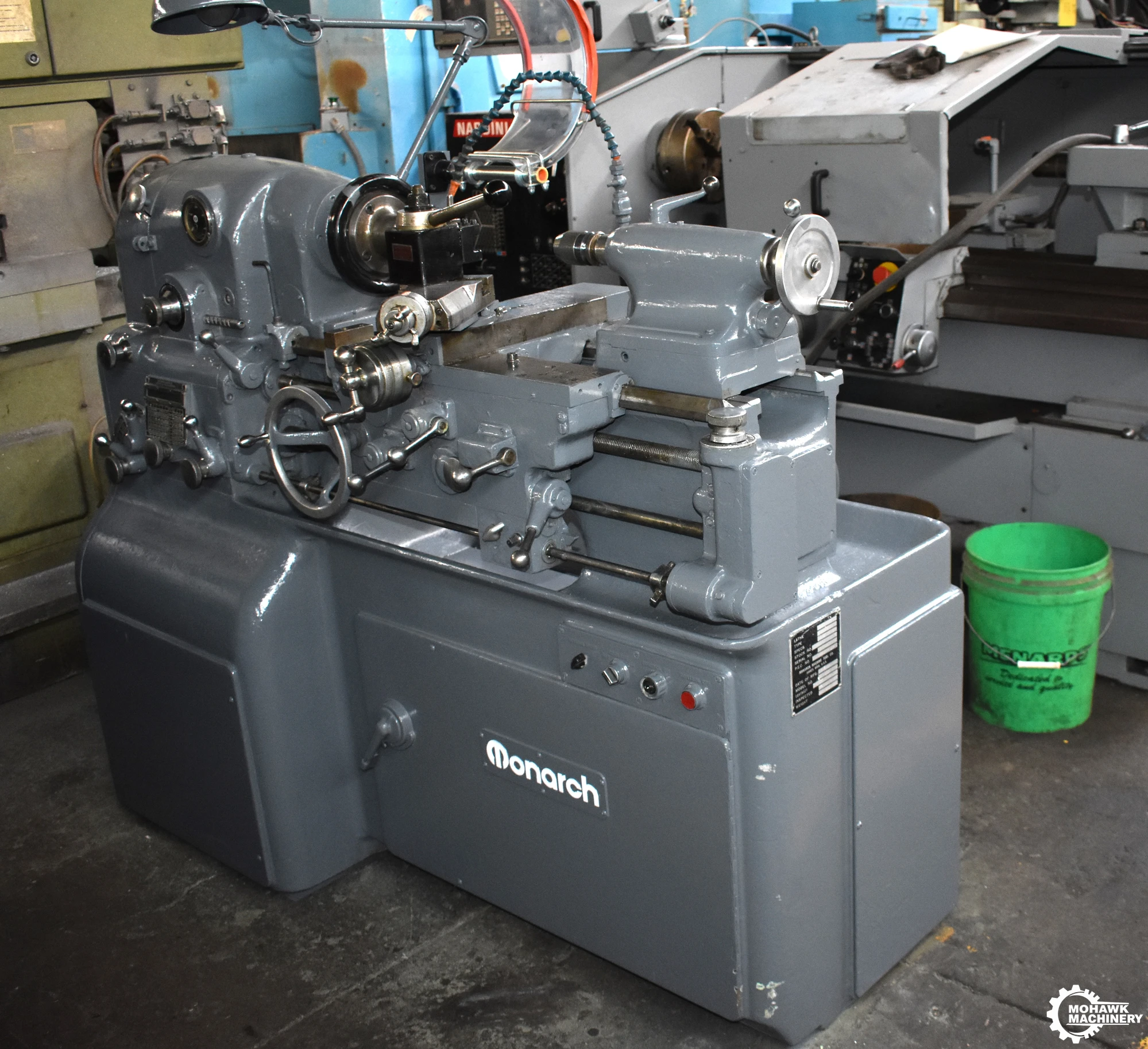 12.5 x 20" MONARCH "10EE" PRECISION TOOLROOM LATHE w/ELECTRIC LEADSCREW REVERSE - COLLET CHUCK - ALORIS TOOL POST