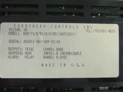 Used EUROTHERM 68008606867698769 PLC Temperature Modules | Amiron Machinery #740779