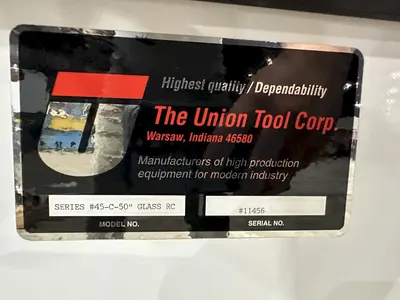 50" UNION TOOL SERIES #45-C-50 GLASS RC ROLLER COATER: STOCK #21283