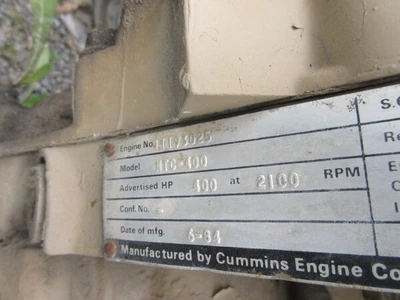 USED 1984 CUMMINS NTC-400