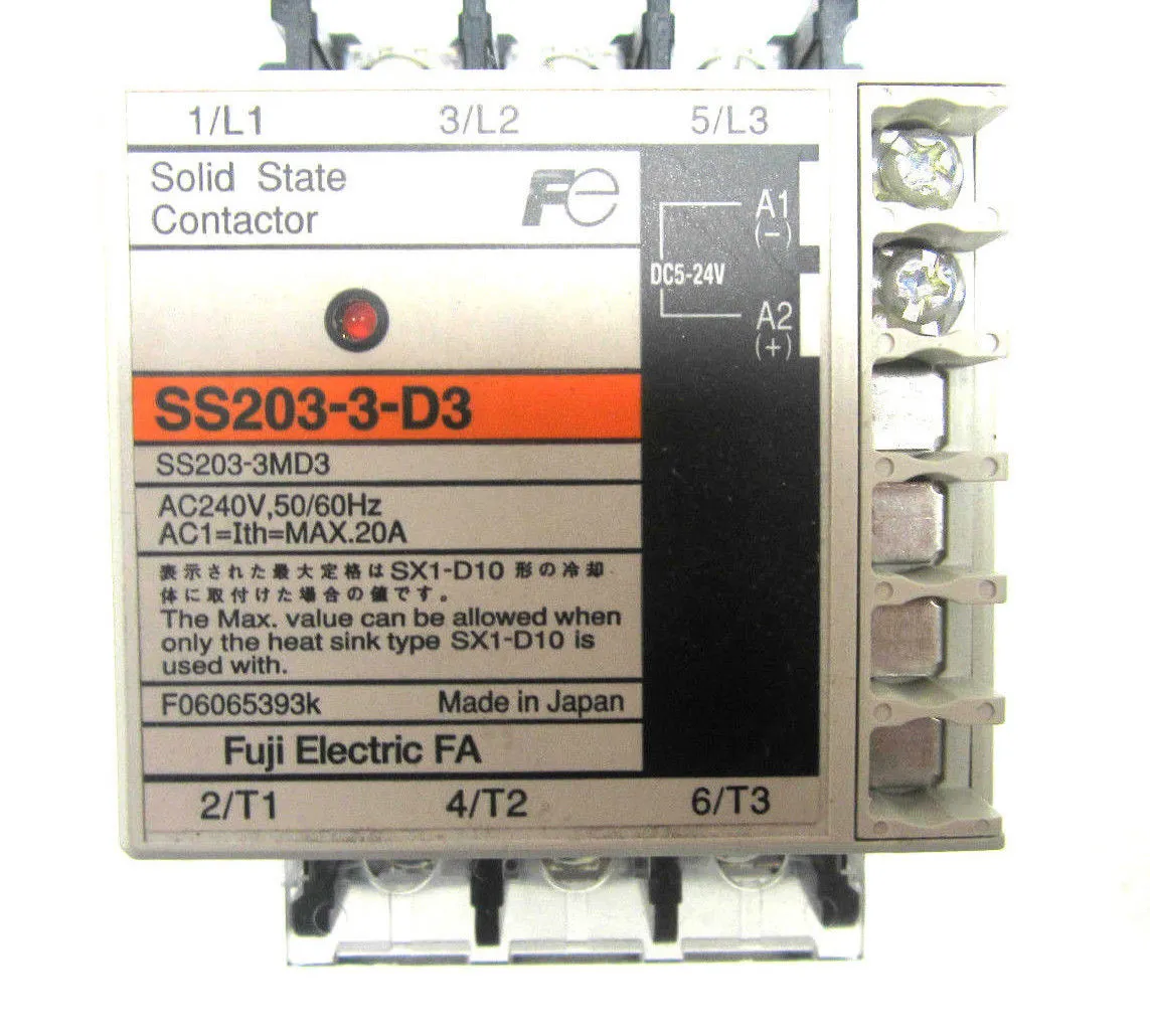 NEW FUJI ELECTRIC SS203-3-D3 CONTACTOR SS2033D3