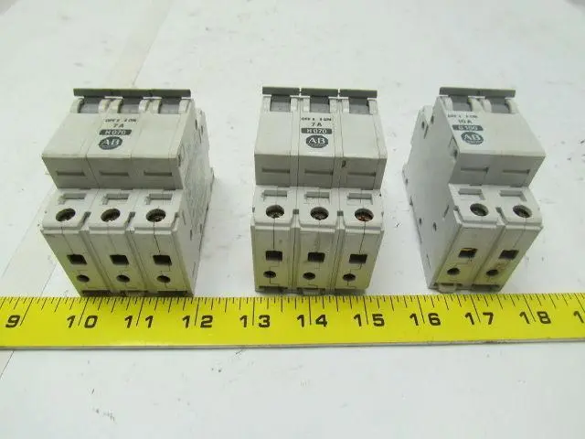 Allen-Bradley Lot of 3 Supplementary Protectors/Mini circuit breakers