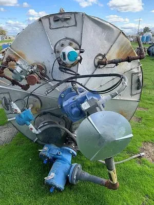 Tank, 2,000 Gallon, 316L Stainless Steel, UL 142, 5' X 14', Agitated #S743622