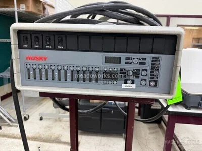 Used HUSKY (GAMMAFLUX) 12-ZONE HOT RUNNER CONTROLLER W/CABLES ON ROLLIN Temperature Controls Illinois US | Meadoworks #1503396