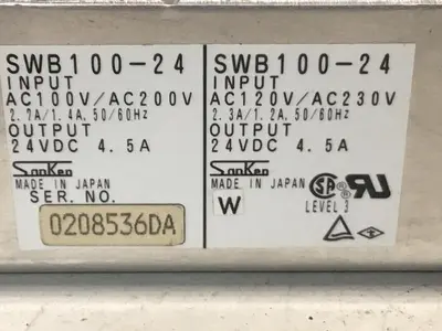 USED SANKEN ELECTRIC SWB100-24