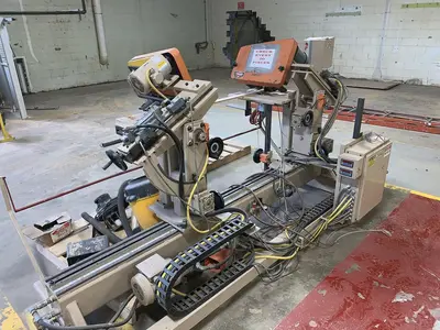 NICHOLS DOUBLE-END ANGLE BORING MACHINE