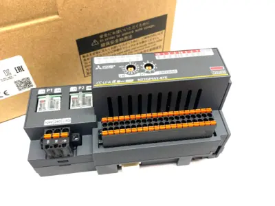USED MITSUBISHI ELECTRIC MELSEC BLOCK TYPE REMOTE SAFETY DC DIGITAL OUTPUT UNIT CC-LINK
