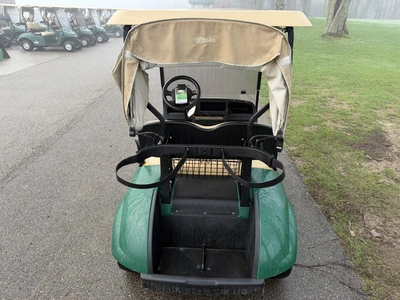 (1) 2017 E-Z-Go golf cart with a Kawasaki gas engine, model 625111G01, includes canopy, ball cover, ...