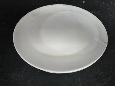 New | in-Stock Tuxton 6 Unused Tuxton VEH-104 10 1/2" x 9" Eggshell Oval Coupe China Platter Plates - TH3 Smallwares Illinois US | Falcon Restaurant Supply #1373895