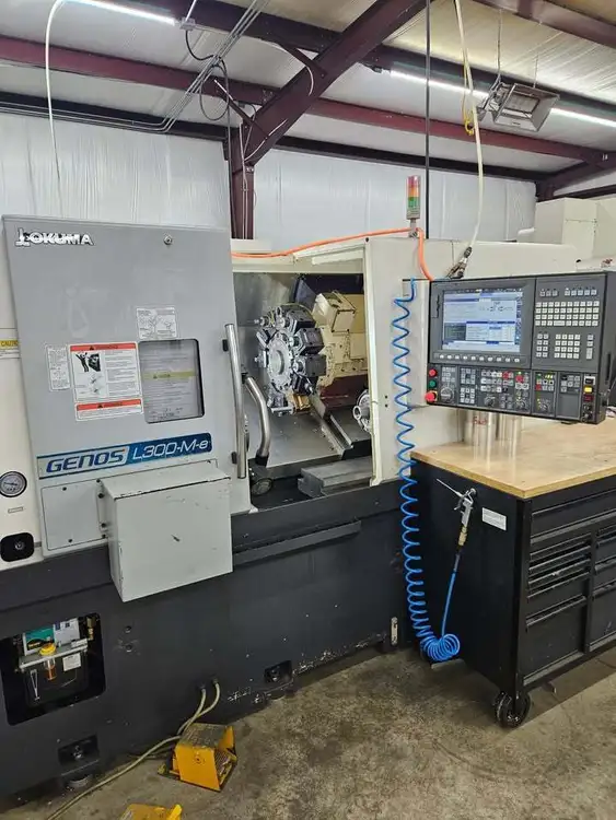 Used 2017 OKUMA GENOS L300-MW-E CNC Lathes Illinois US | Asset Exchange Corporation #384964