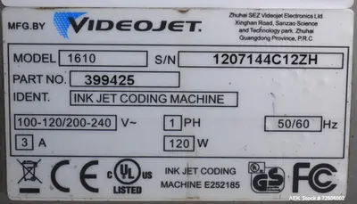 USED VIDEO JET 1610