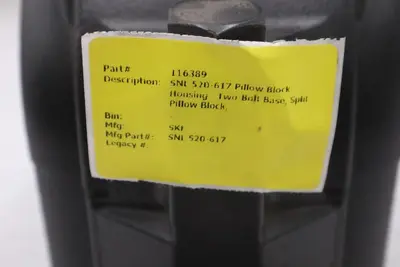SKF SNL 520-617 HOUSING SPLIT PILLOW BLOCK 2BOLT - STOCK CC-42