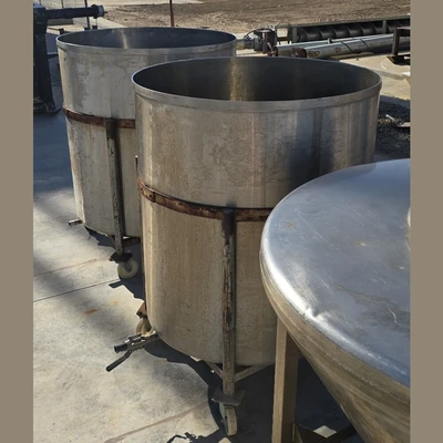 250 Gallon Stainless Steel Open-Top Tanks