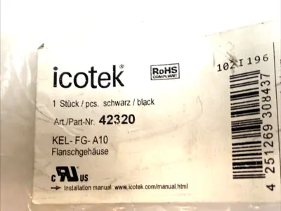 USED ICOTEK SPLIT FLANGE CABLE ENTRY 10 GROMMETS 17MM MAX OD
