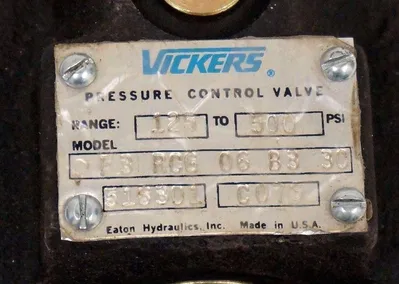 NEW VICKERS F3-RCG-06-B3-30 PRESSURE CONTROL VALVE 516301, 125-500PS1