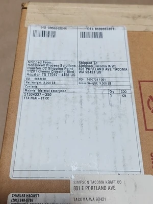NEW Honeywell 51304337-250
