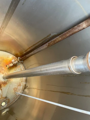 Quanity 2 Stainless Steel CIP Tanks, 200 Gallons each. 90” High x 30” diameter