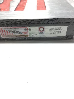 Hubbell Dual-Lite SEDRBNEI Die-Cast Aluminum LED Exit Sign