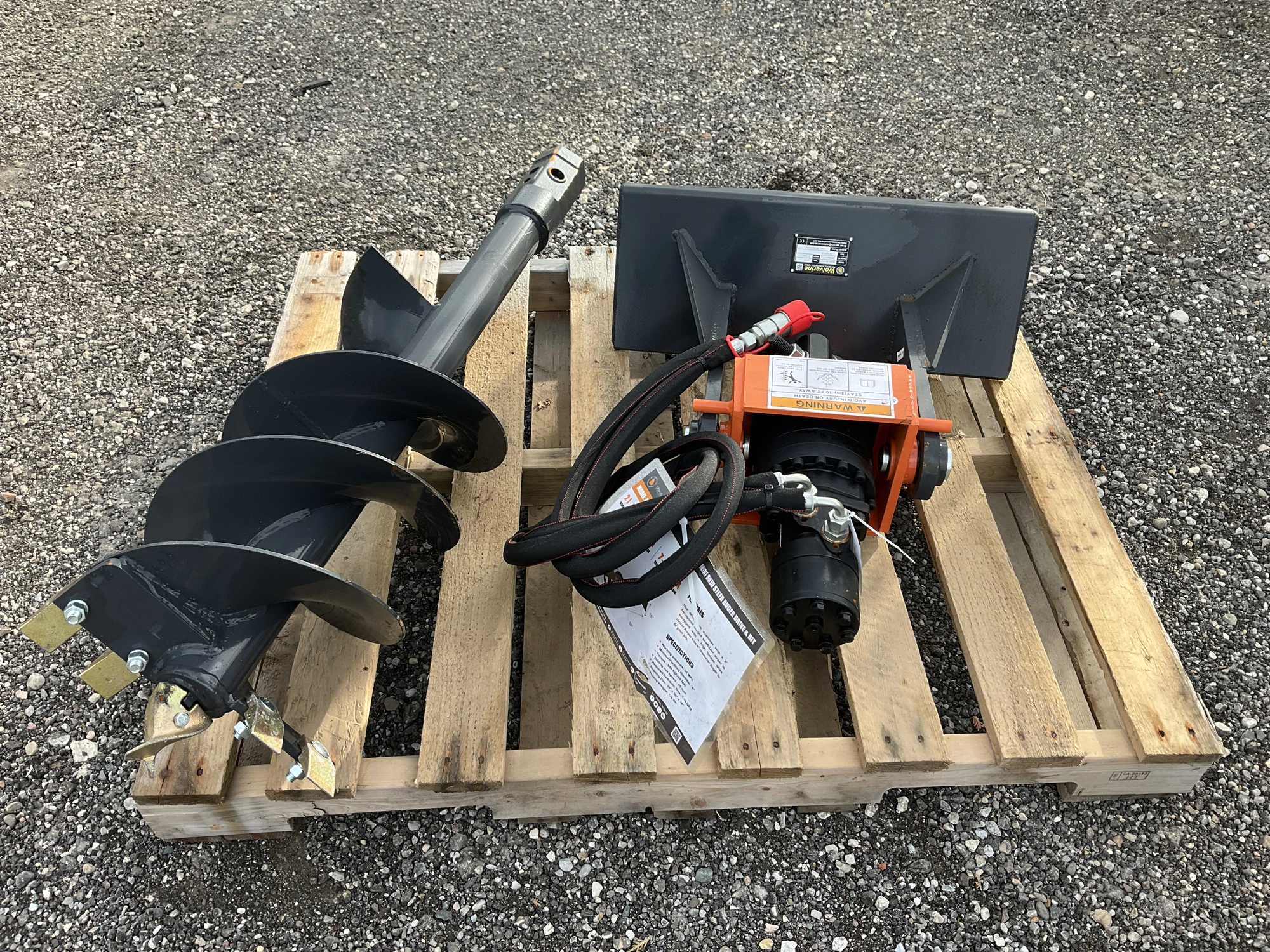 Used WOLVERINE MAD-12-12D MINI SKID STEER AUGER DRIVE & BIT Skid Augers Michigan US | Miedema Asset Management Group #1487877