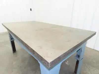 Vintage Precision Steel Welding Layout Table 72x36" Cast Iron 1-11/16" Thick Top