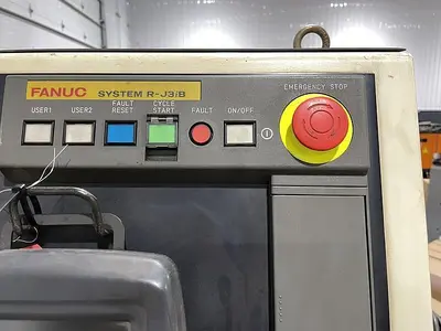 Used FANUC FANUC ARC MATE 120IB MIG WELDING CELL WITH LINCOLN 455M AND INDEX TABLE 5' X 8' RJ3IB CONTROL _UNKNOWN_ Robotic Welding Cells | Harbor Machinery Inc. #1283360