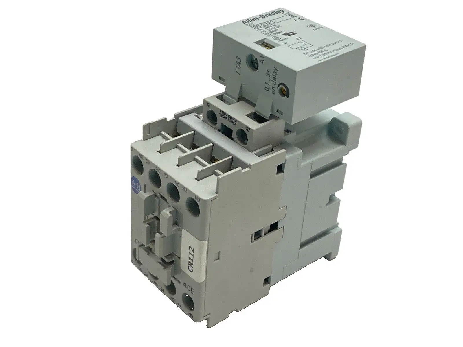 Used Allen-Bradley Ser A Contactor 25A 690V 110/120V Coil w/ 100-ETA3 PLC Contactors Michigan US | Maverick Industrial Sales #1392402
