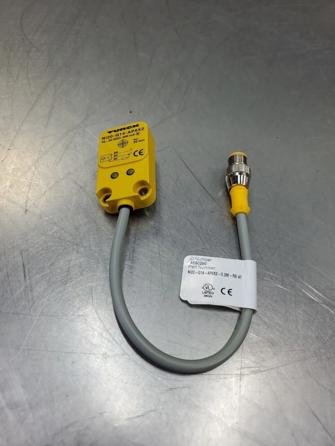 Turck NI20-Q14-AP6X2-0.2M-RS 4T 10-30VDC 200mA Sensor Module. 5E-20