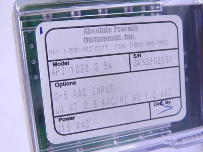 Used ABSOLUTE PROCESS INSTRUMENTS _UNKNOWN_ Relays & Switches Texas US | OCO Industrial #1687955