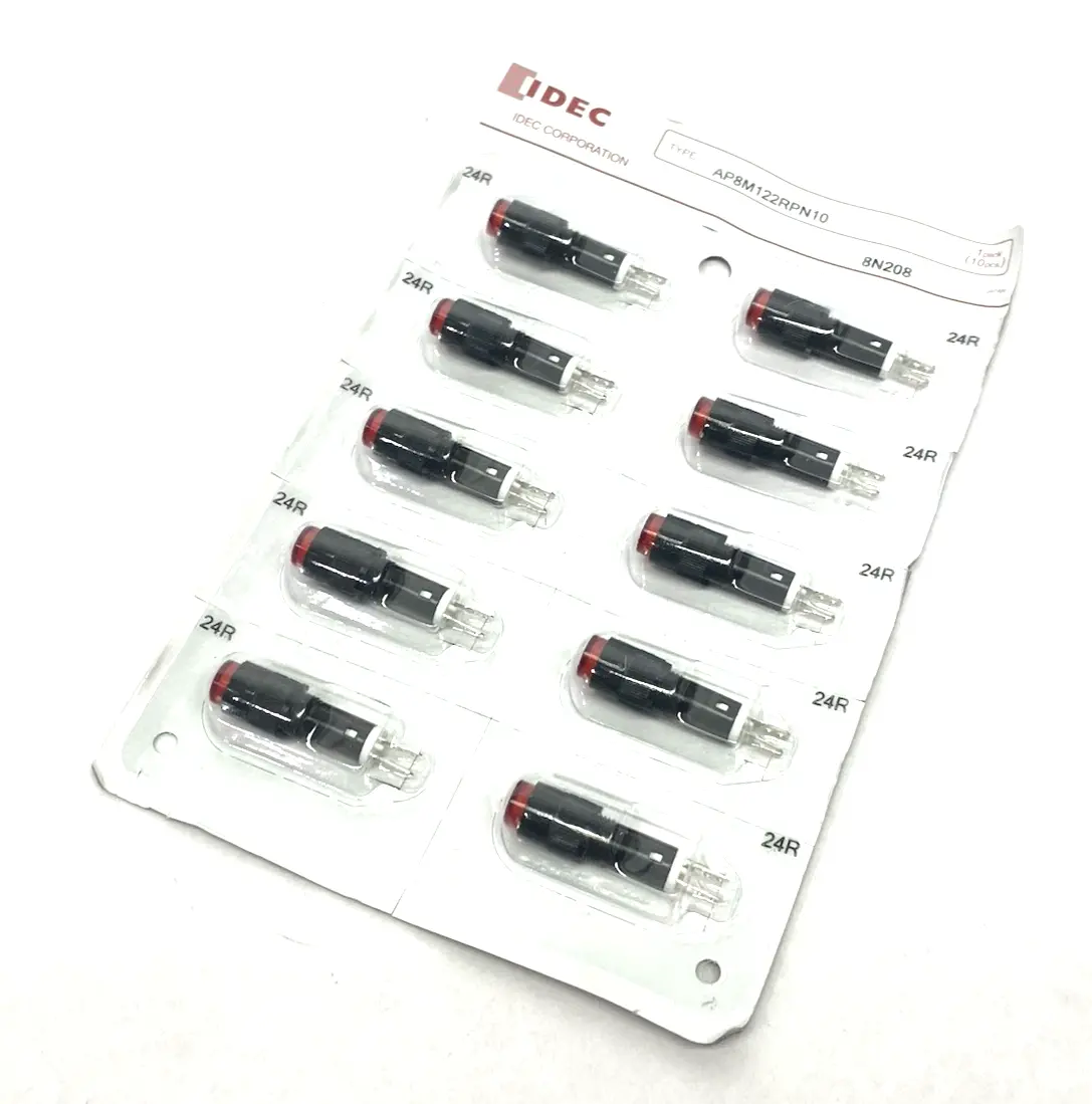 New | in-Stock IDEC Red Pilot Light Indicator PKG OF 10 Misc Electrical & Power Parts Michigan US | Maverick Industrial Sales #1390997