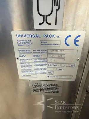 Used UNIVERSAL PACK _UNKNOWN_ Vertical Form Fill Sealing Machines (VFFS) California US | Star Industries #1254410